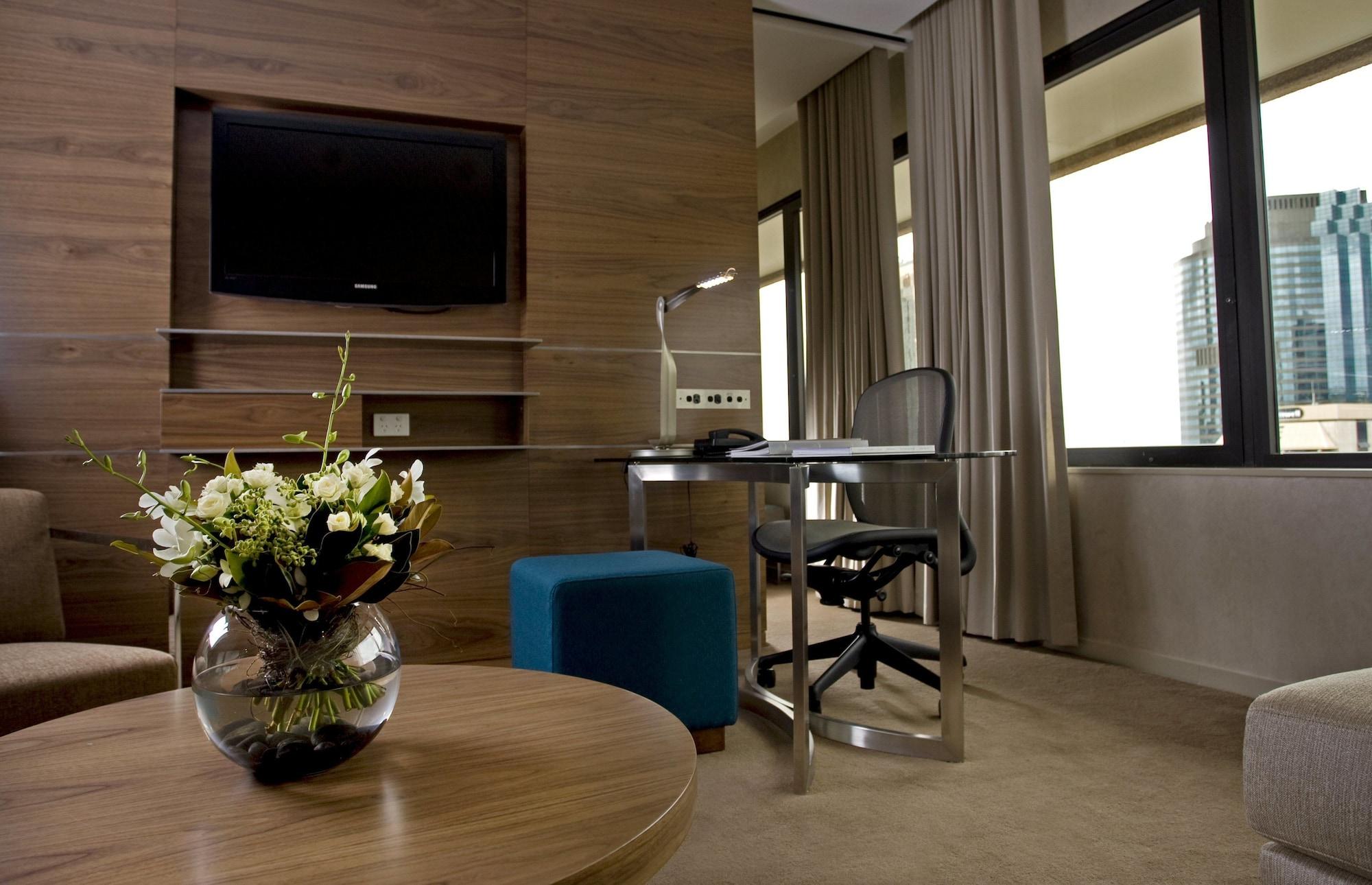 Hotel Hilton Brisbane Exterior foto A room at the hotel